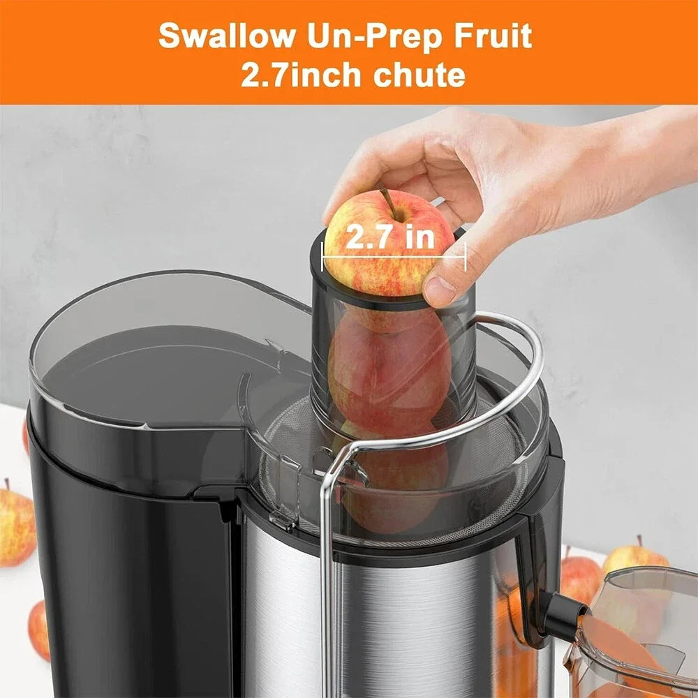 Stainless Steel Electric Juicer Fruit Vegetable Blender Household Centrifugal Juicer Easy To Clean Strong Power Kitchen Tool
