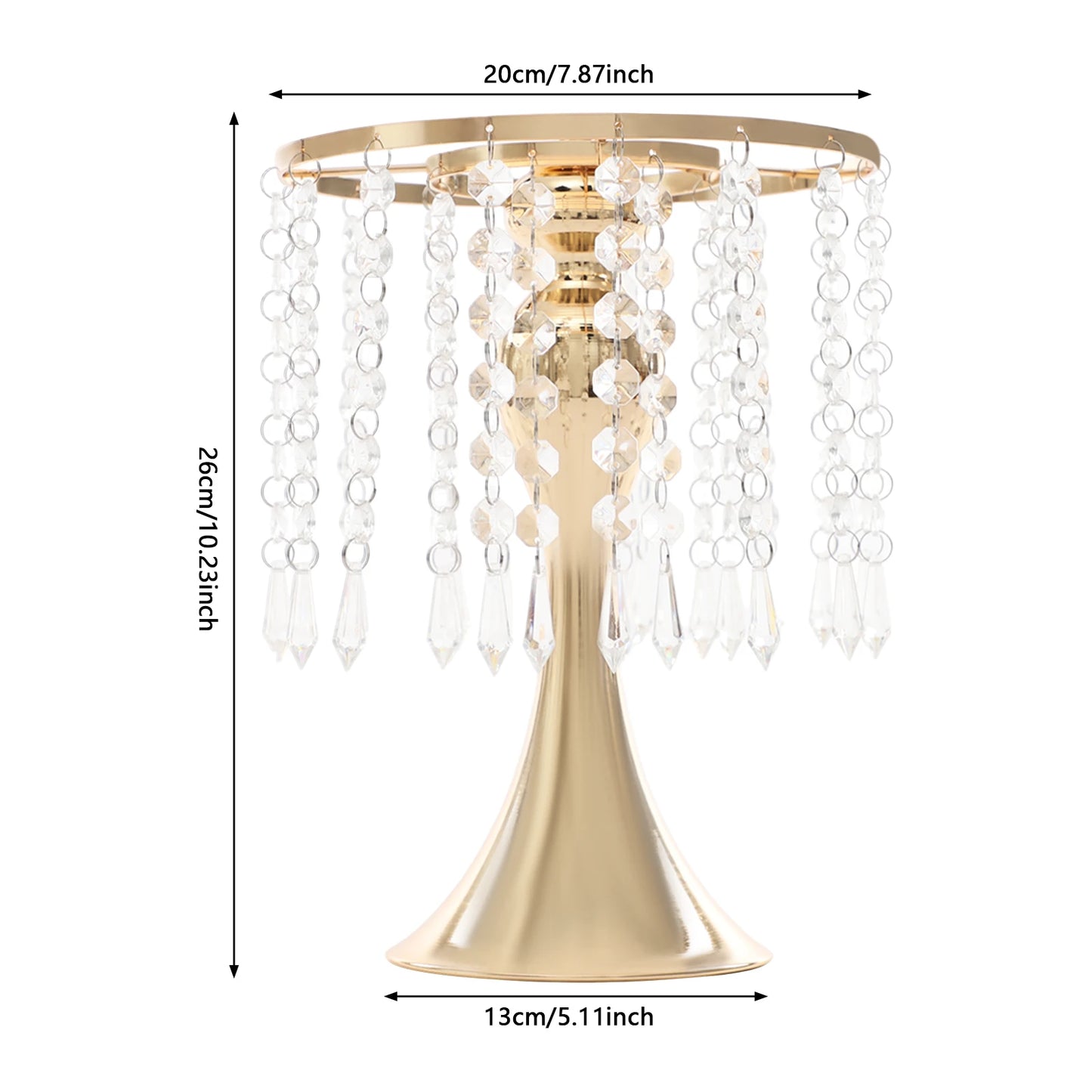 Crystal Flower Stand Wedding Centerpieces 10-Piece Table Decor