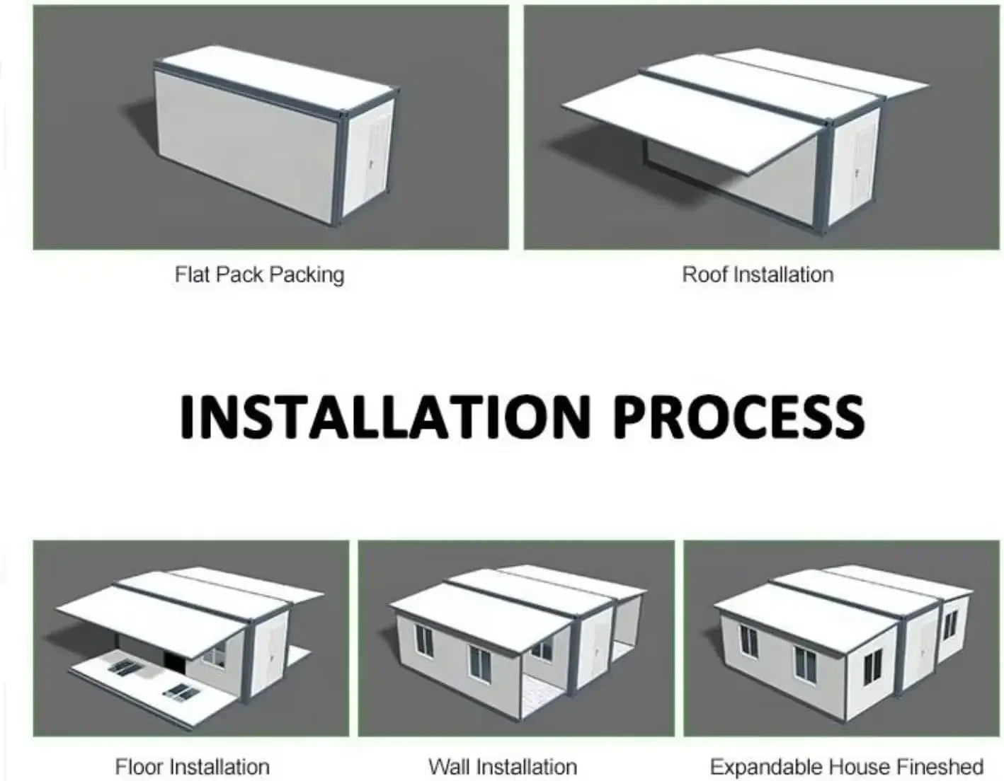 Expandable Container Tiny Home With 2 Bedrooms And Kitchen Bath