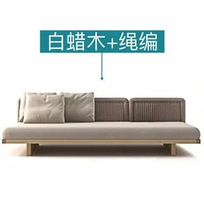 Nordic Wood Garden Furniture Set For Corner Lounge