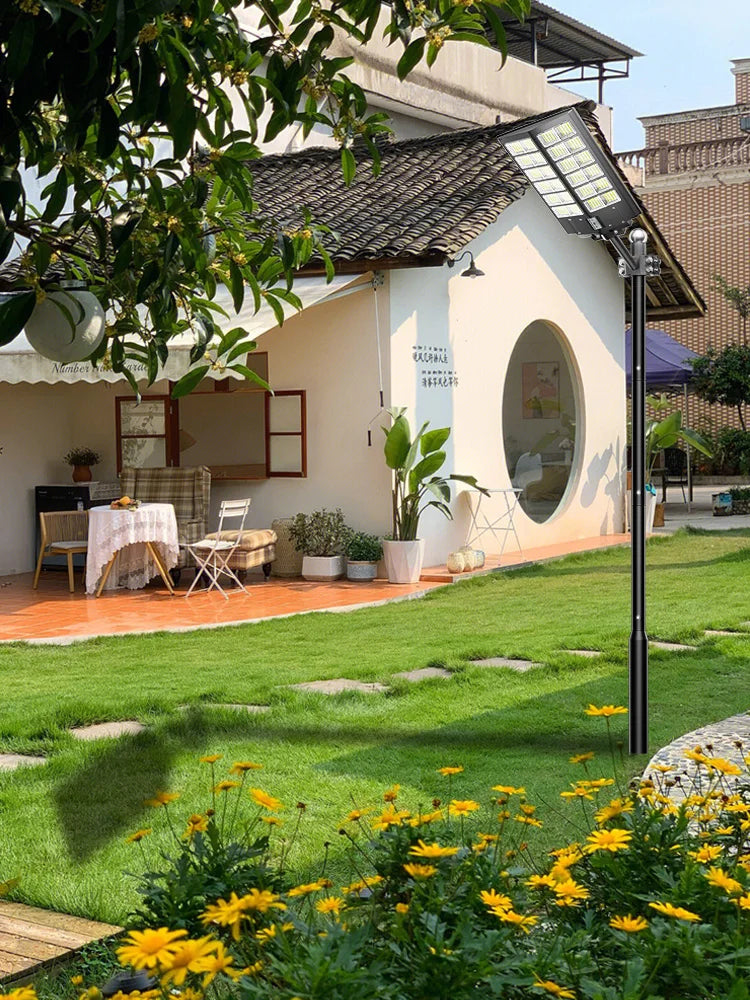 2-Pack Solar Street Lights Outdoor With Motion Sensor And Remote