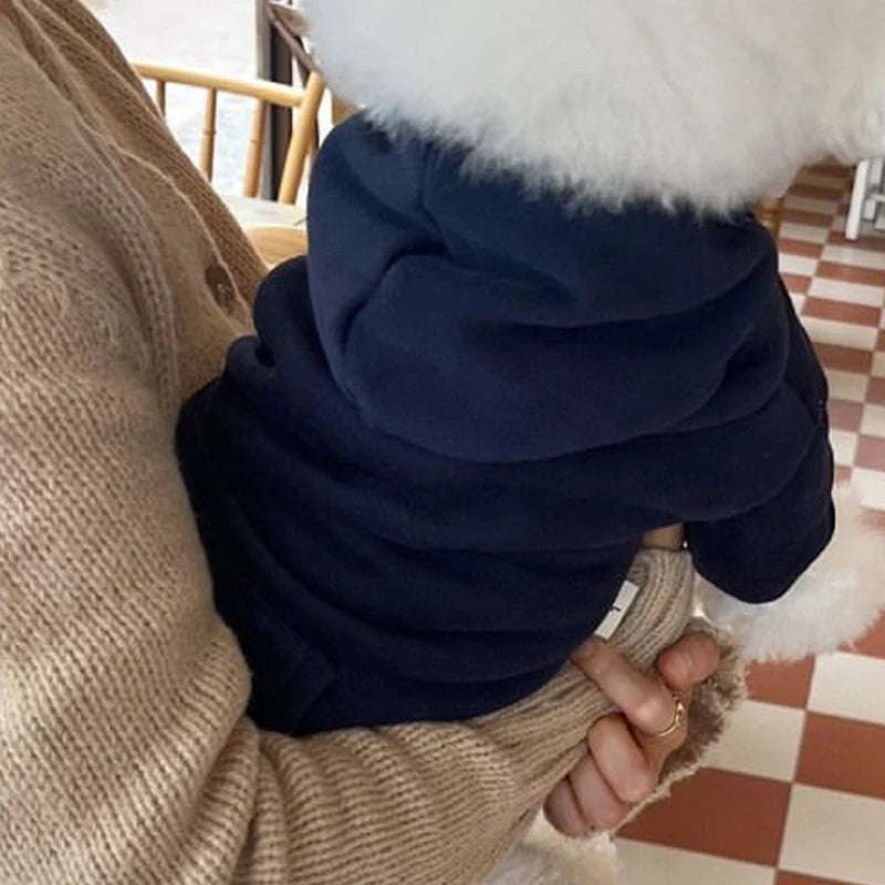 Warm Dog Hoodies Soft Fleece Pet Clothes For Small Dogs