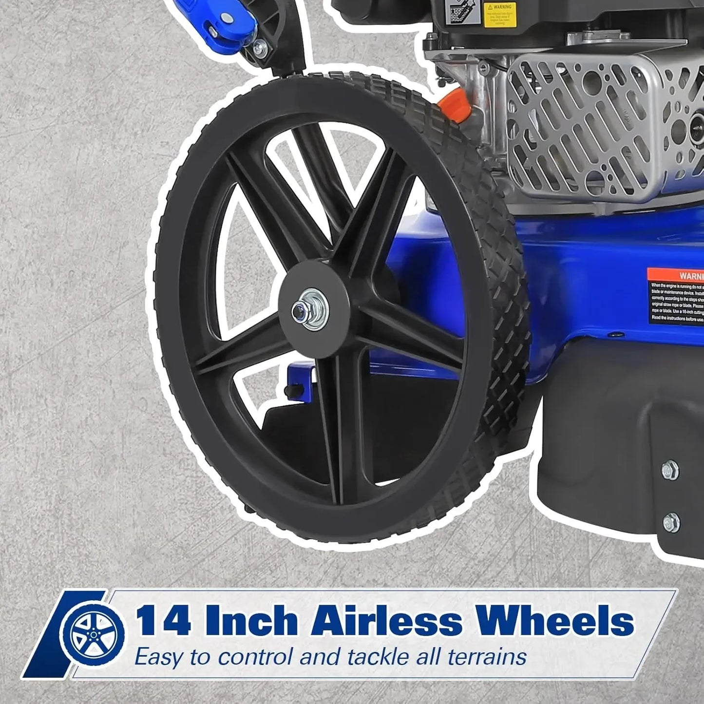 Walk Behind String Trimmer 170cc Gas Brush Hog Mower
