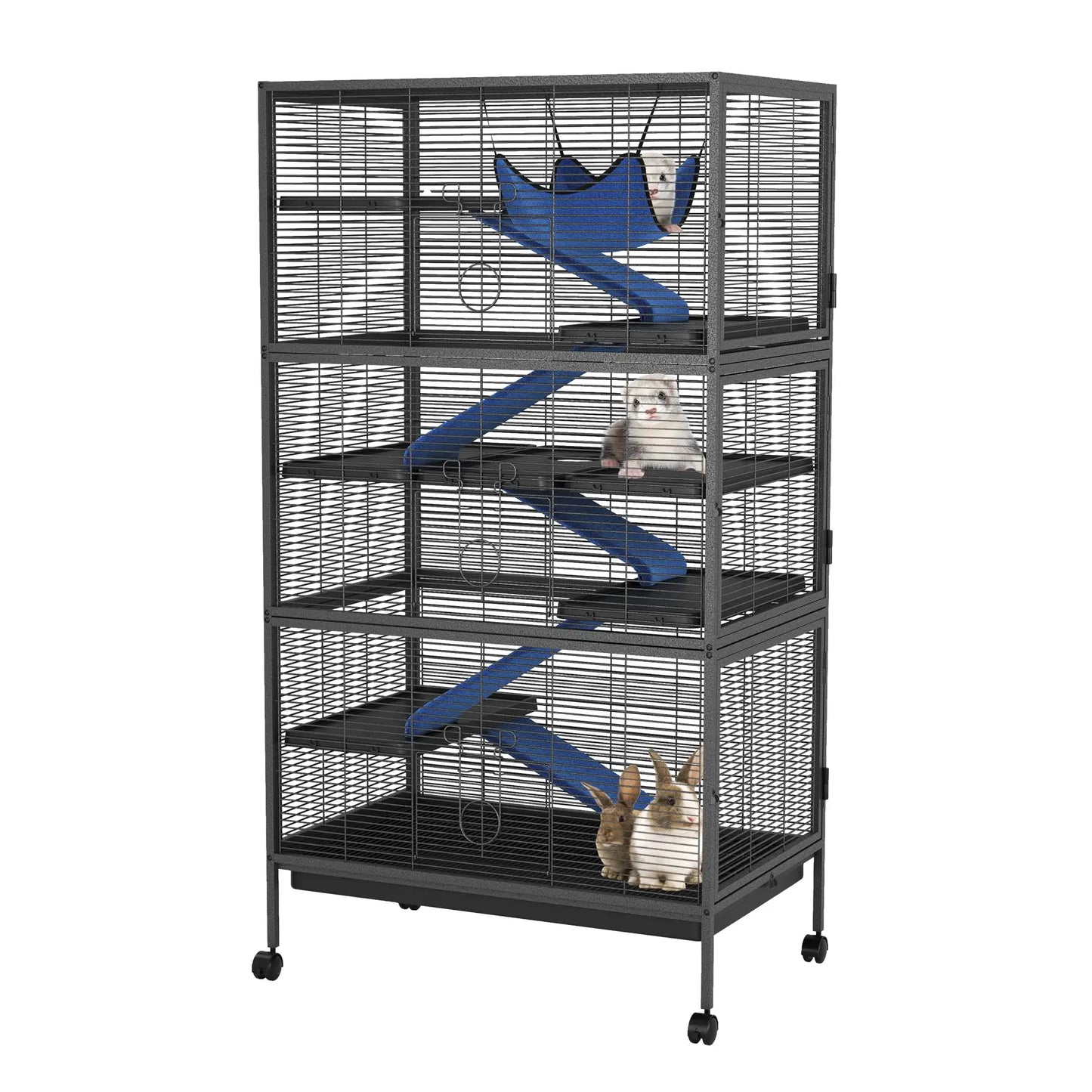 StudysetCN Ferret Nation Metal Small Animal Cage With Hammock