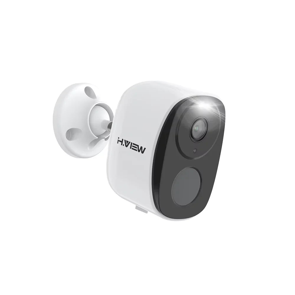 H.VIEW Battery Powered Wireless Outdoor Security Camera 2K 3MP Two Way Audio