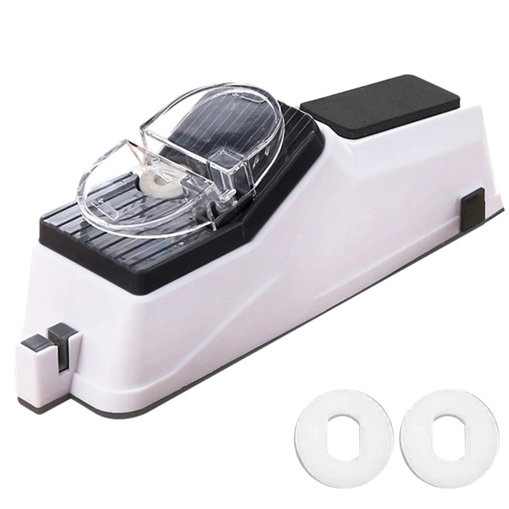 Electric Knife Sharpener USB Rechargeable Automatic Sharpening Fine Grinding Polishing Tool for Home Restaurant Kitchen Gadget 