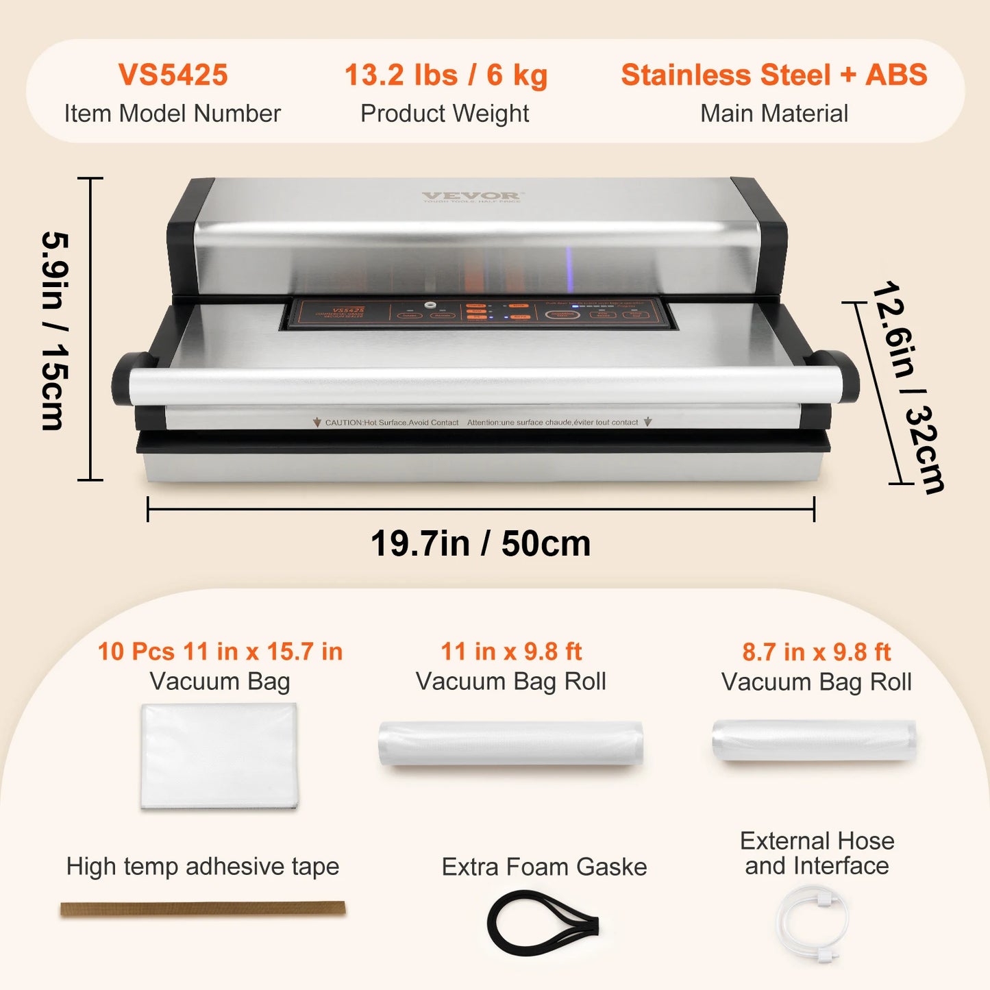 SucceBuy Vacuum Sealer Machine Multifunction Automatic Food Packaging