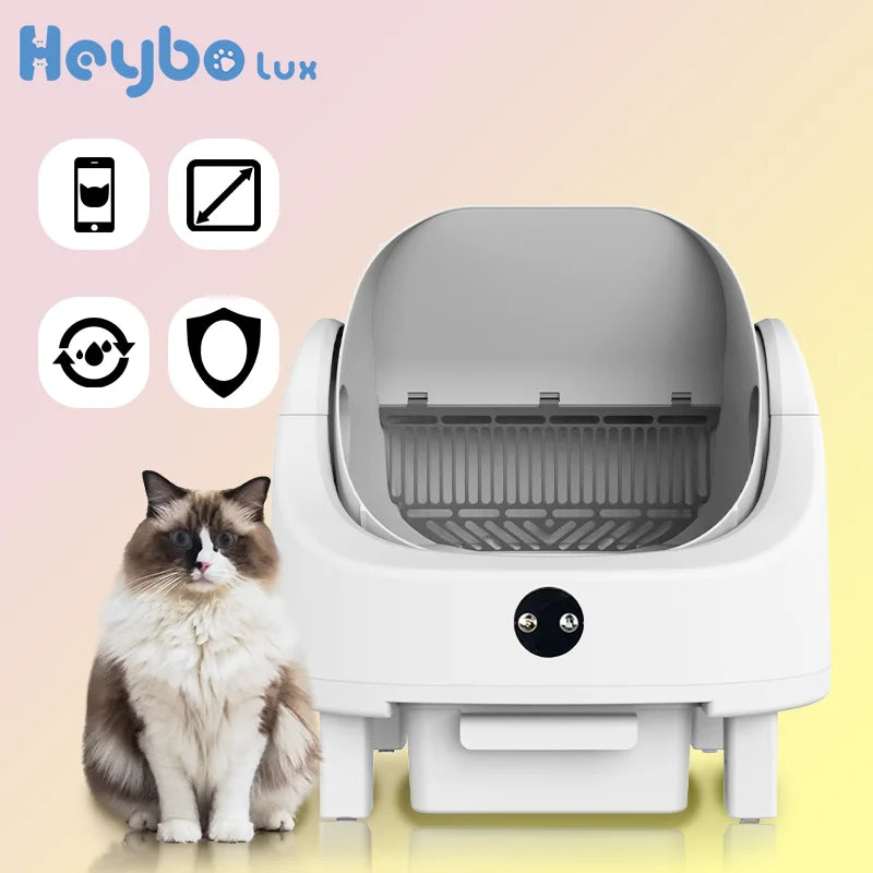 Smart Self Cleaning Cat Litter Box With App Control