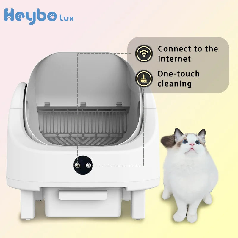 Smart Self Cleaning Cat Litter Box With App Control
