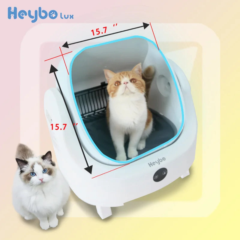 Smart Self Cleaning Cat Litter Box With App Control