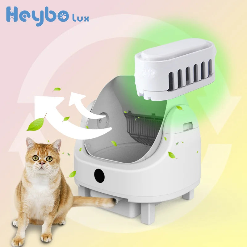 Smart Self Cleaning Cat Litter Box With App Control