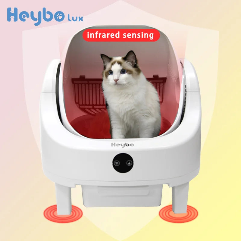 Smart Self Cleaning Cat Litter Box With App Control