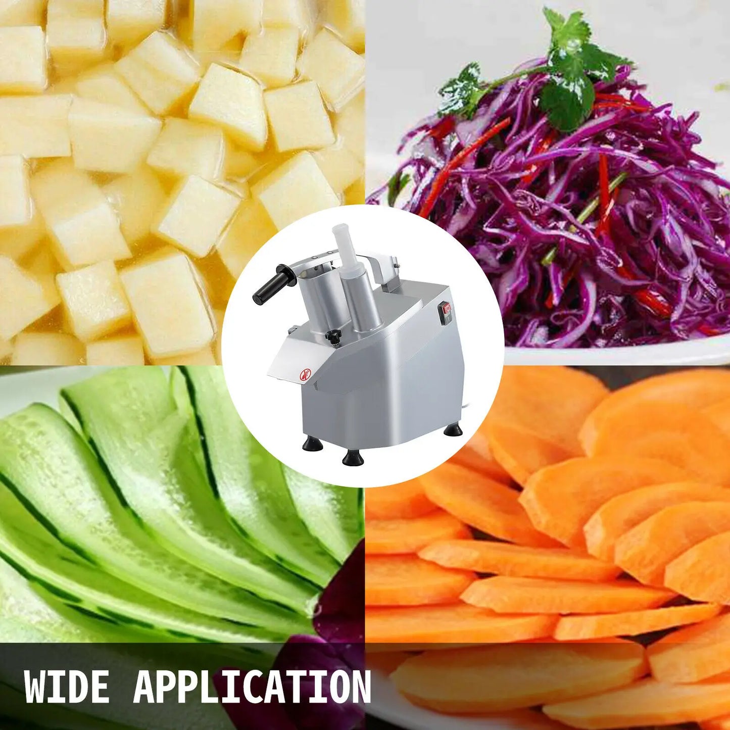 Electric Vegetable Cutter Slicer Chopper Shredder For Kitchen Processor