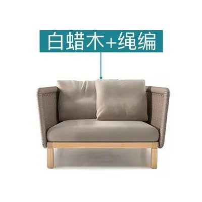 Nordic Wood Garden Furniture Set For Corner Lounge