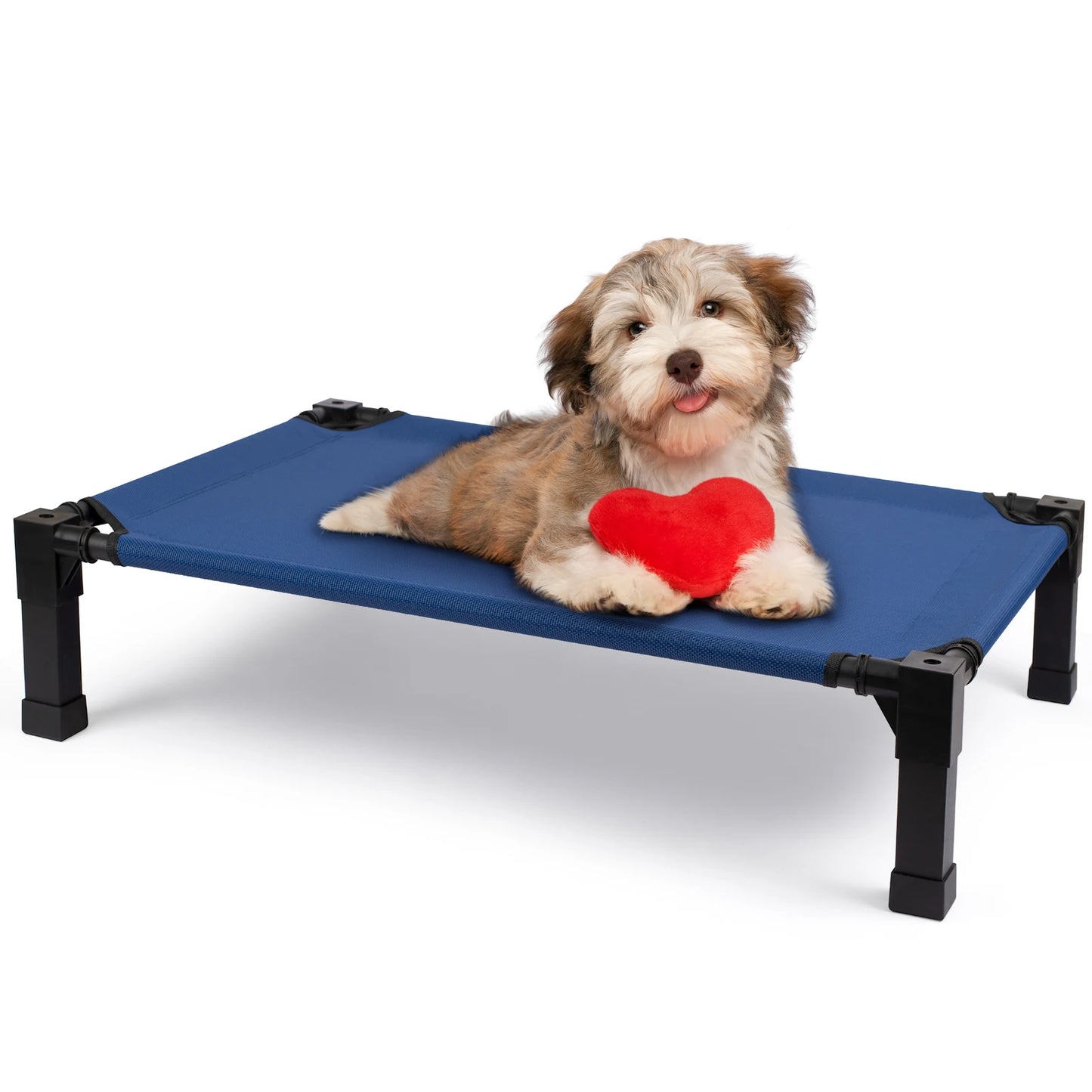 Elevated Dog Bed With Cooling Breathable Mesh And Metal Frame