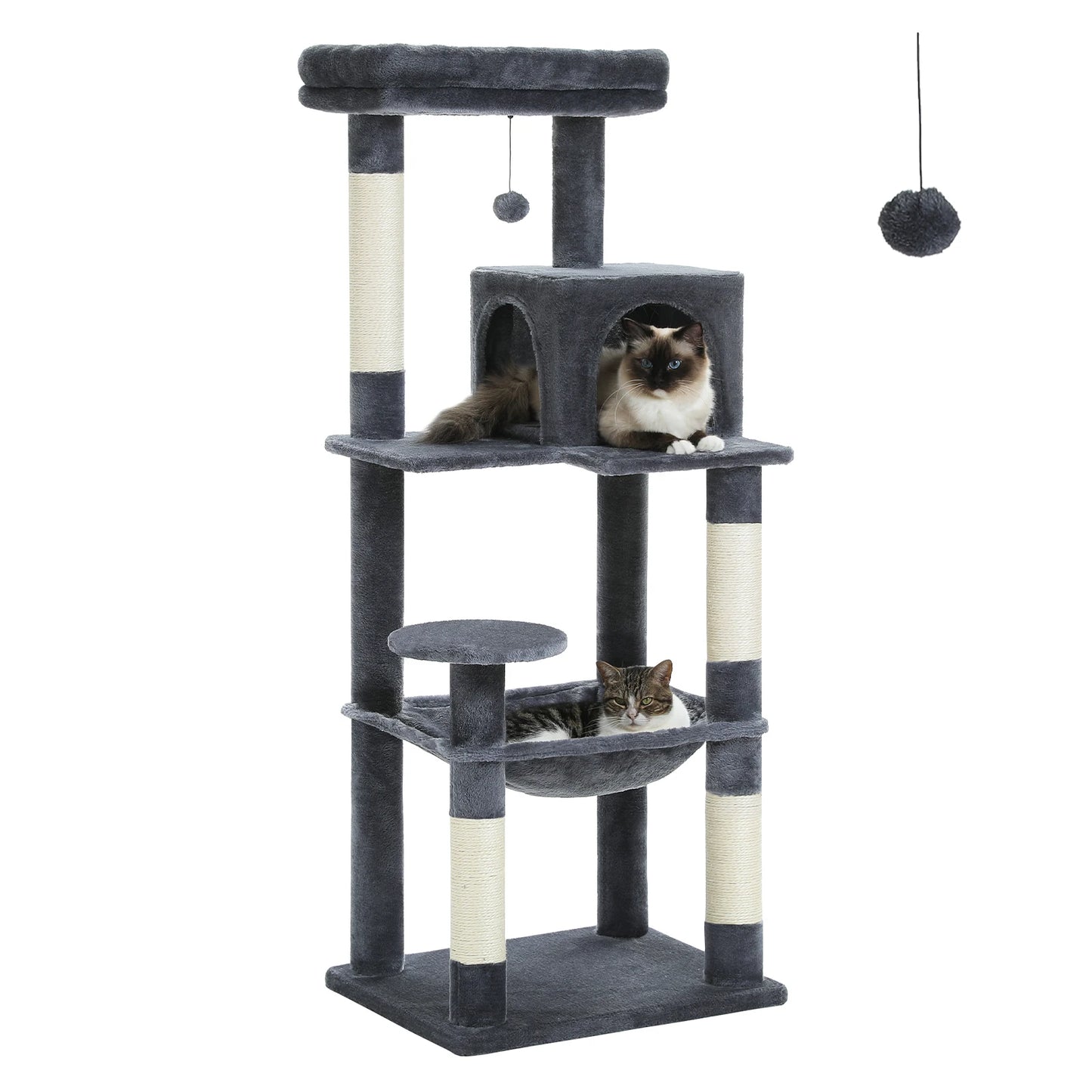 PAWZ Road Cat Tree Five Level Indoor Tower with Hammock