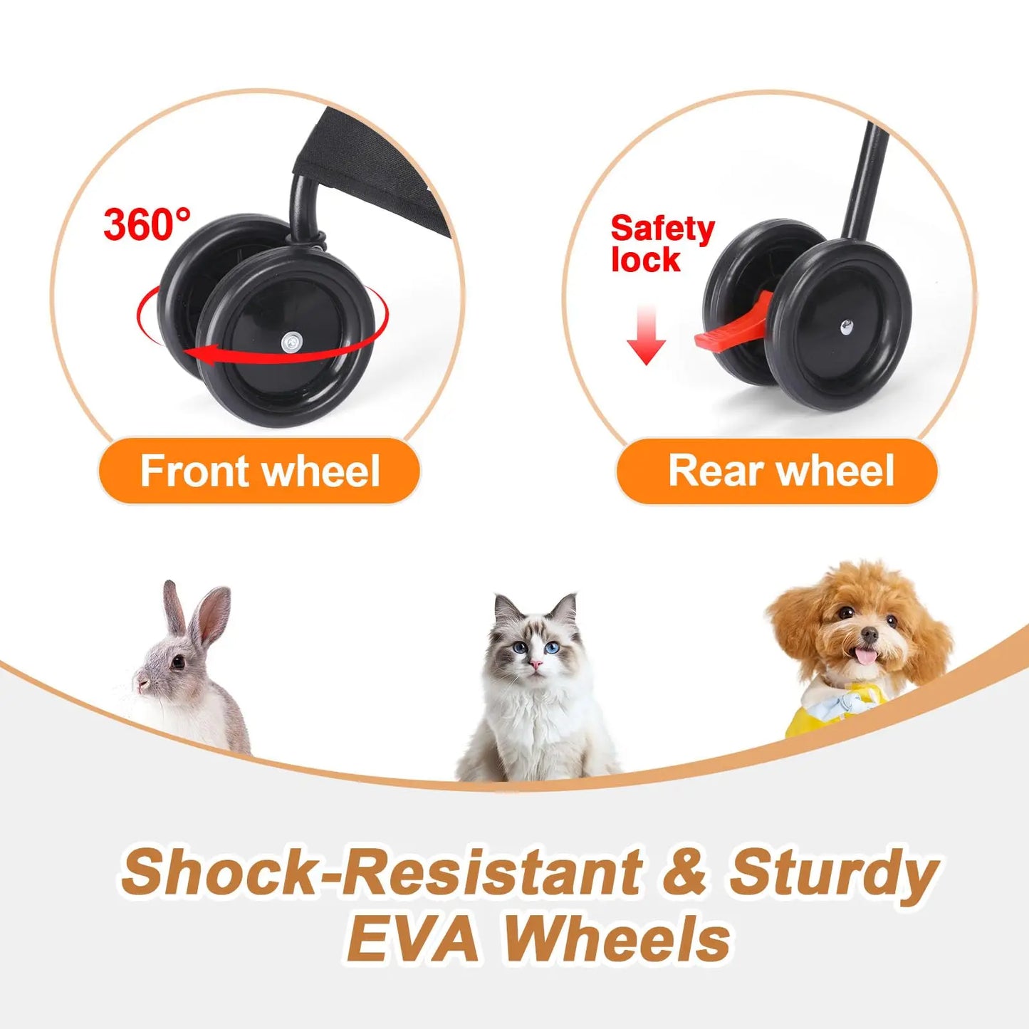 Travel Portable Dog Stroller For Pets Foldable And Easy Transport