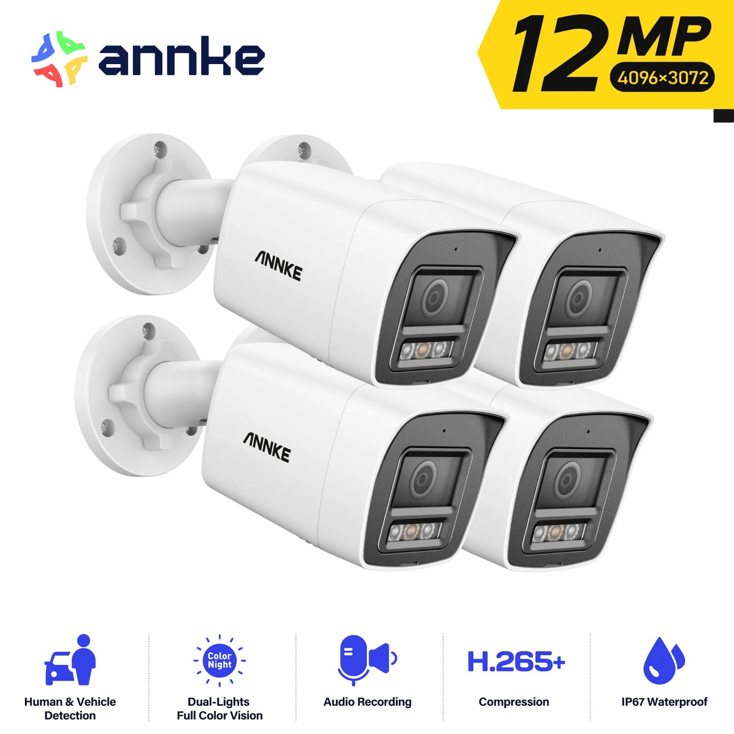 ANNKE C1200 Smart Dual Light 12MP PoE IP Camera