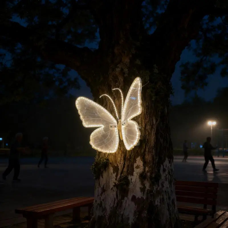LED Butterfly String Lights With Static And Dynamic Modes Transformer