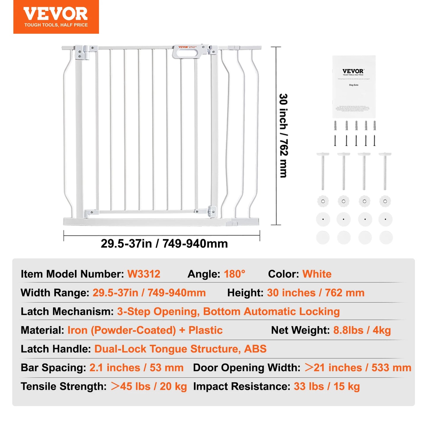 SucceBuy Baby Gate For Pets And Kids Pressure Mount Walkthrough