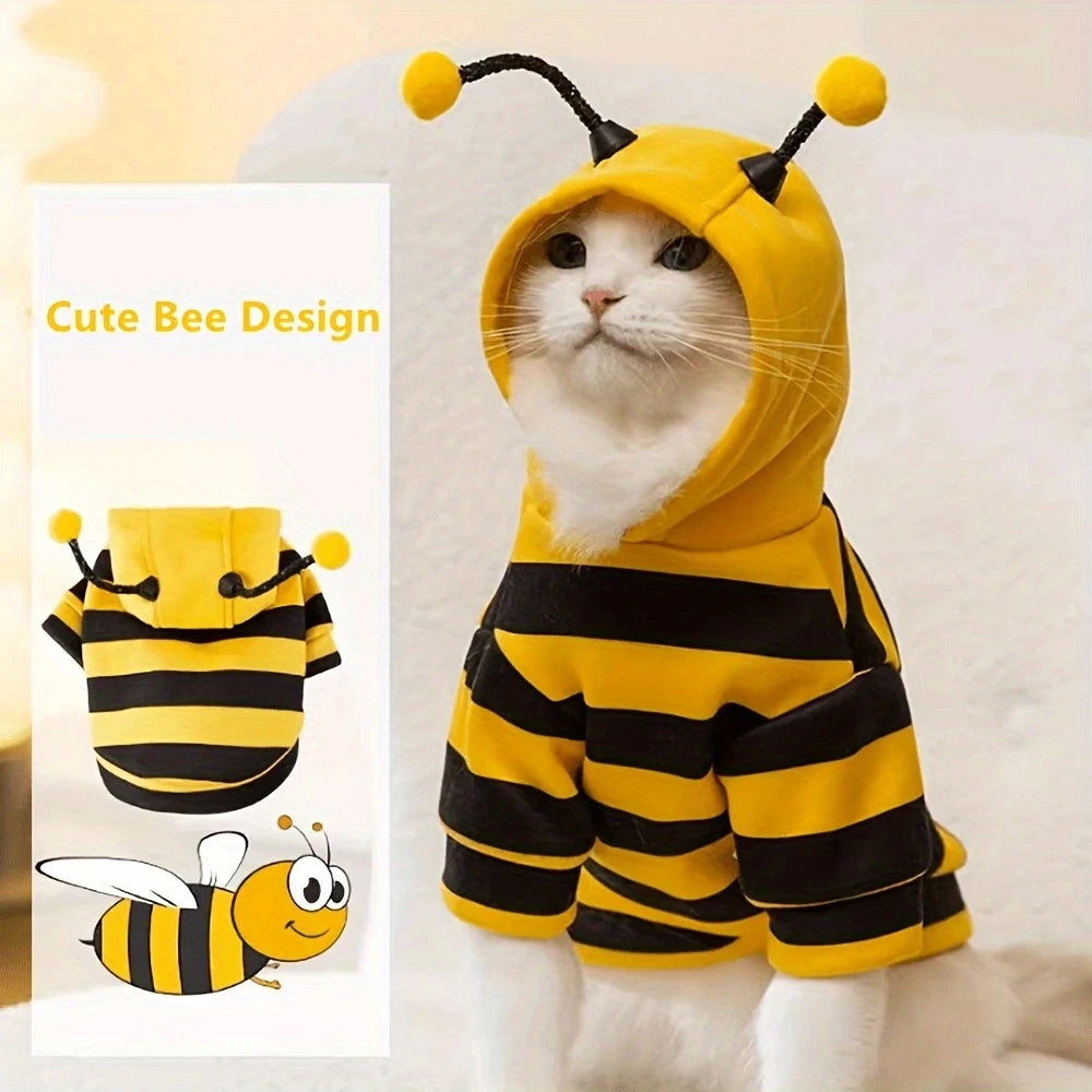 Pet Costume Hoodie for Dogs and Cats Halloween Winter Outfit