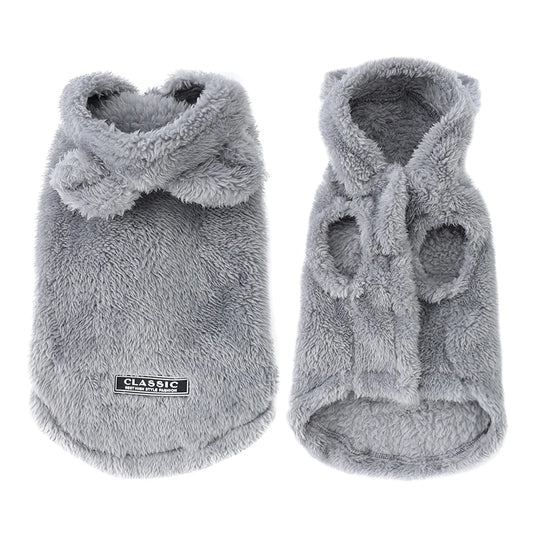 Holapet Soft Fleece Hoodie Coat For Small Medium Dogs Cats