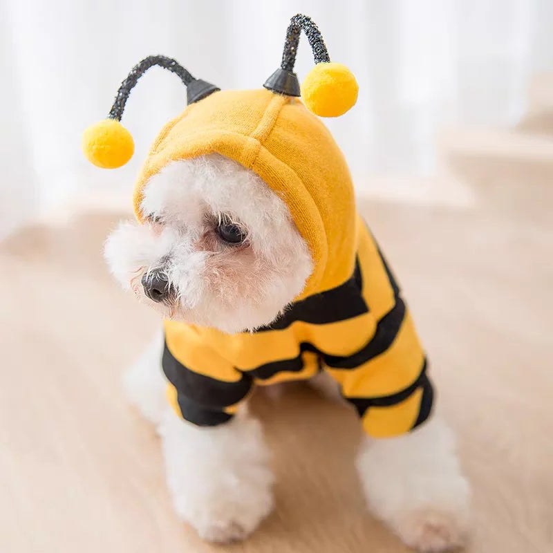 Pet Costume Hoodie for Dogs and Cats Halloween Winter Outfit