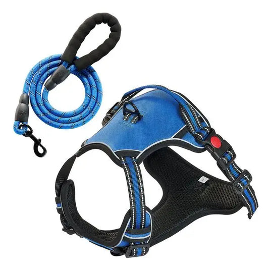 NONECN No Pull Adjustable Large Dog Harness With Leash