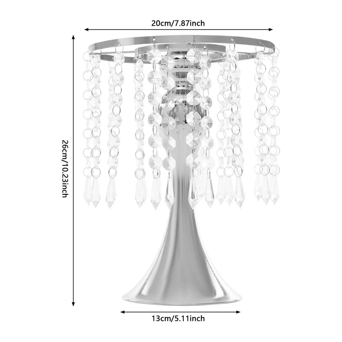 Crystal Flower Stand Wedding Centerpieces 10-Piece Table Decor