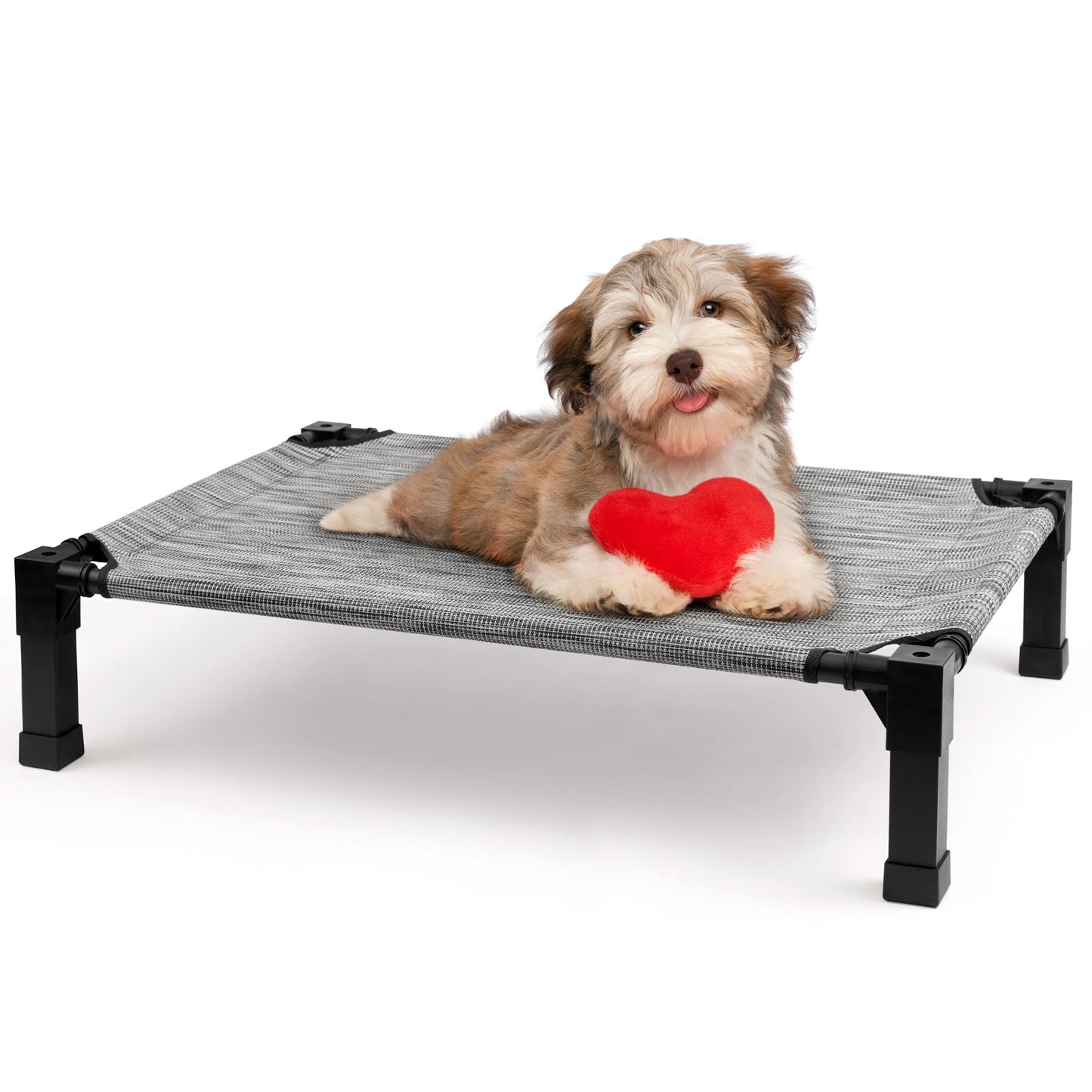 Elevated Dog Bed With Cooling Breathable Mesh And Metal Frame