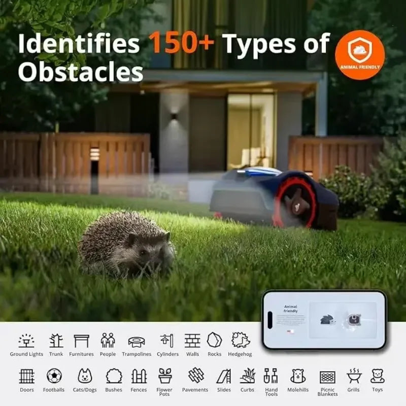 Segway I110N Robotic Lawn Mower With AI Mapping RTK Vision