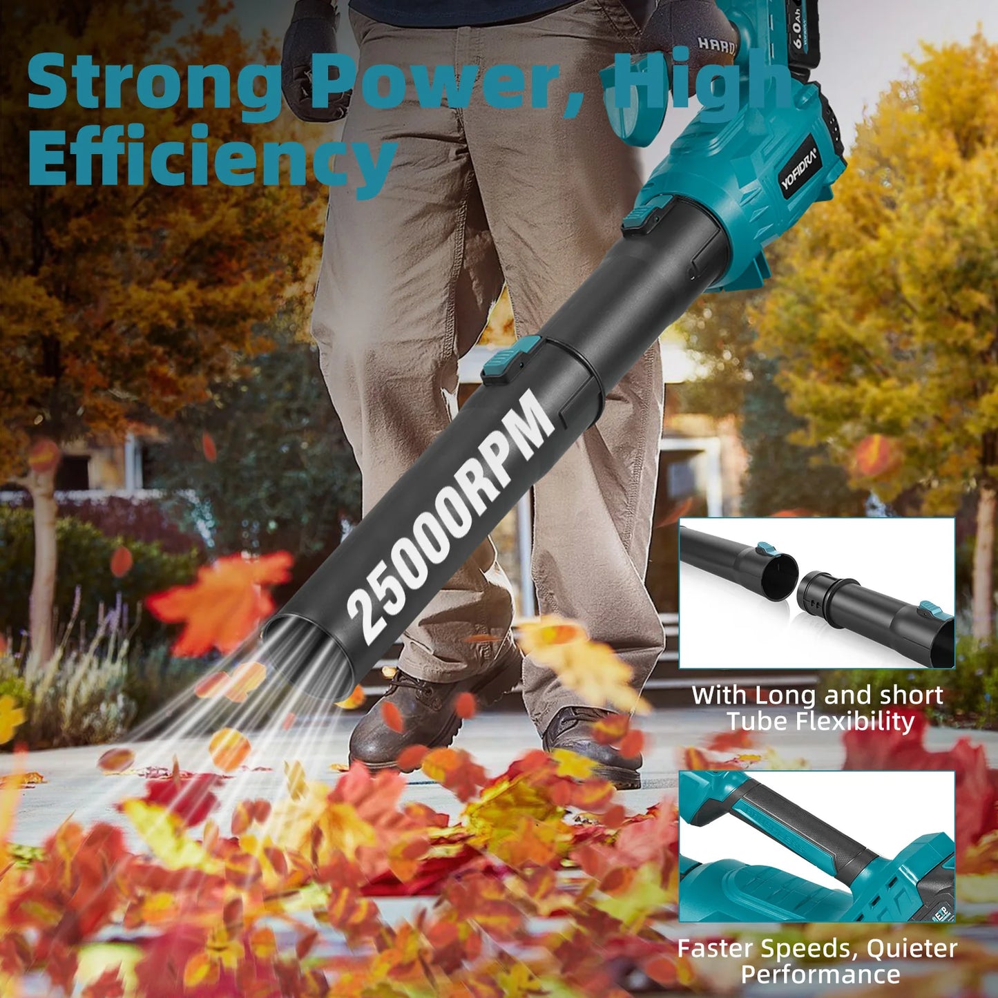Yofidra Brushless Electric Blower 25000RPM For Makita Battery