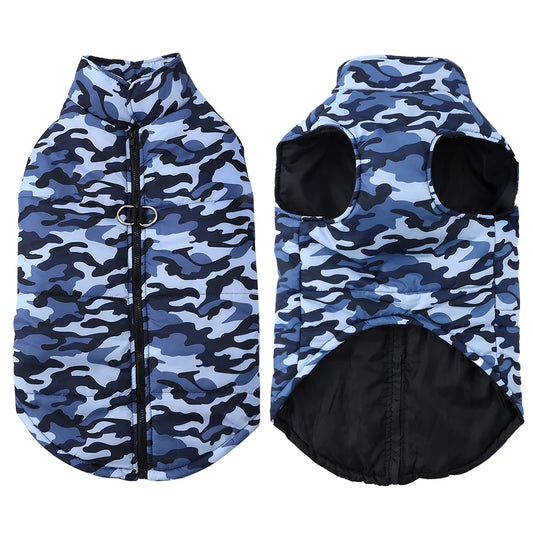 Winter Waterproof Dog Coat Camouflage Print for Pets