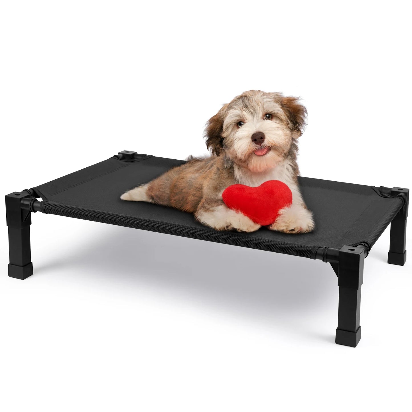 Elevated Dog Bed With Cooling Breathable Mesh And Metal Frame