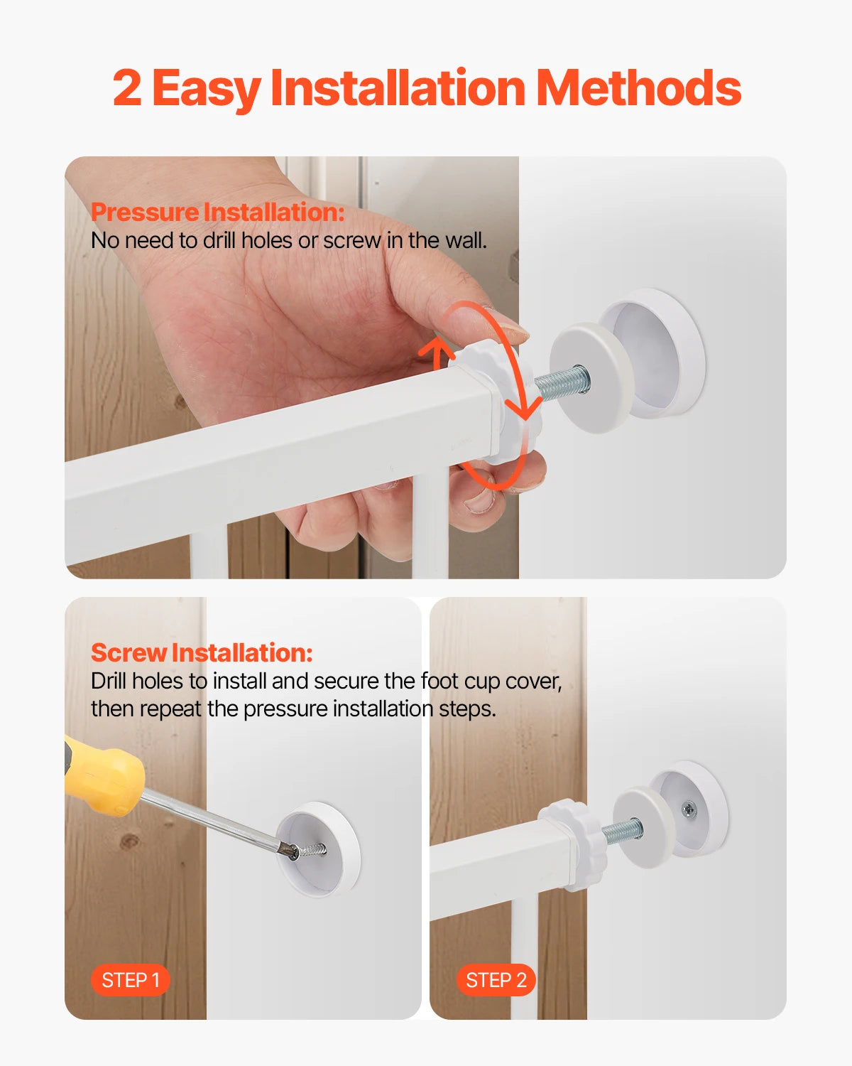 SucceBuy Baby Gate For Pets And Kids Pressure Mount Walkthrough