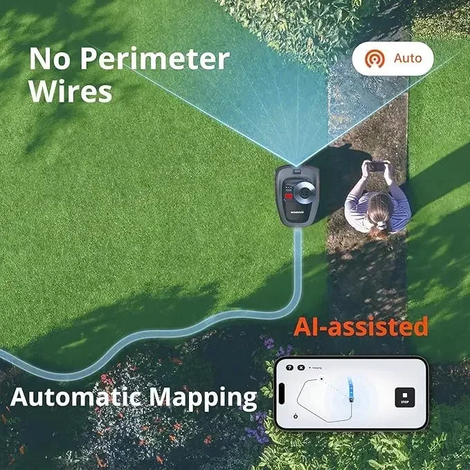 Segway I110N Robotic Lawn Mower With AI Mapping RTK Vision