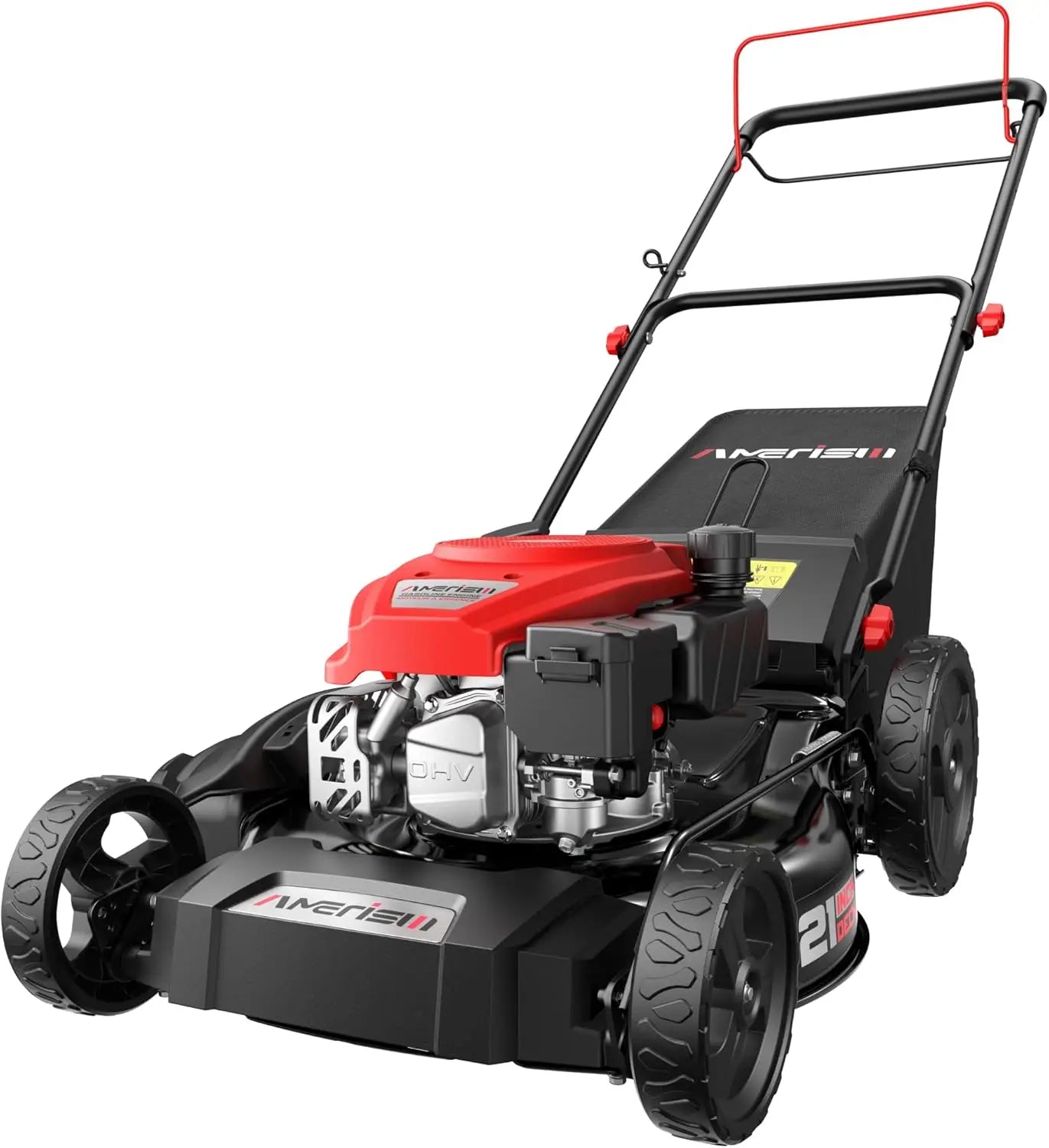 XMSJ Gas-Powered Self-Propelled Lawn Mower 170cc OHV Engine