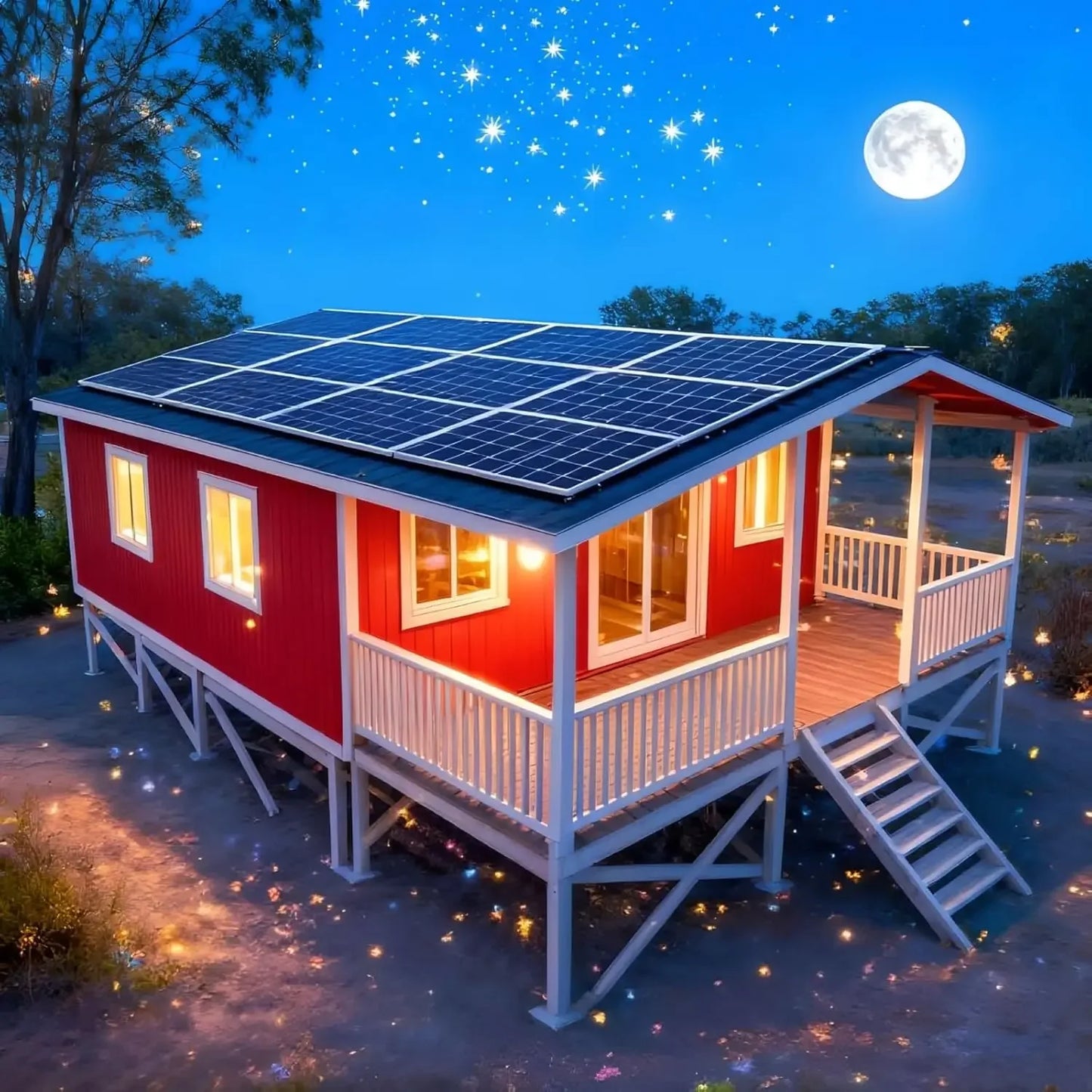 Modular Foldable Expandable Container Houses to Live in for Adults with 2-3 Bedrooms 1 Fully Equipped Kitchen & Bathroom Mobile