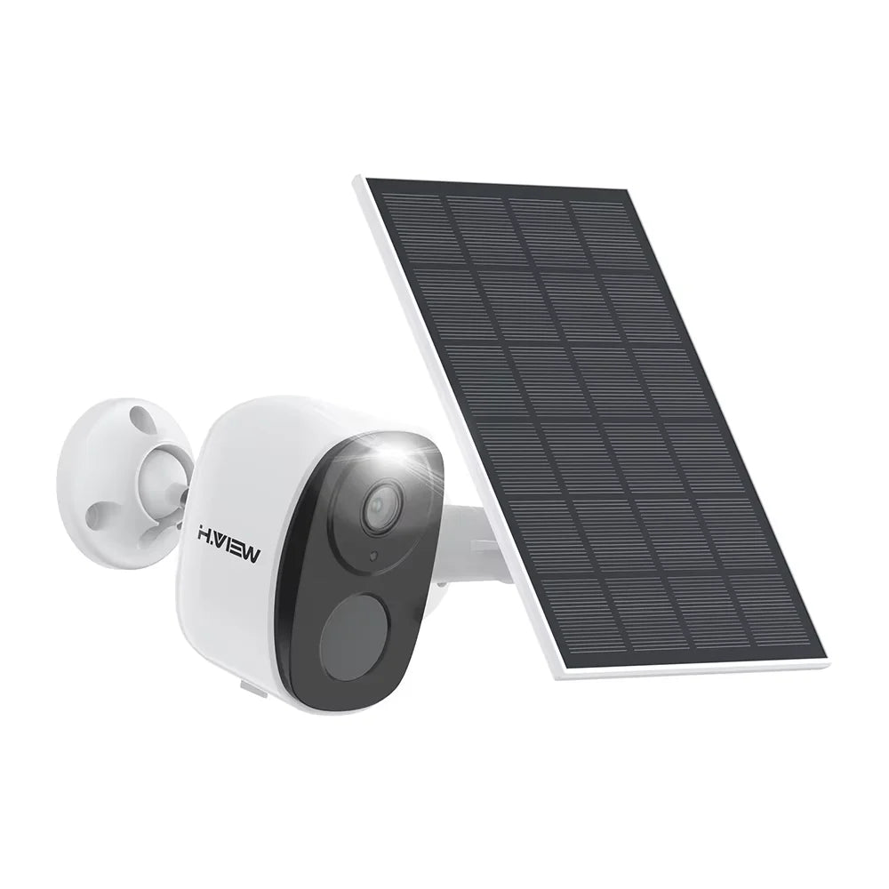 H.VIEW Battery Powered Wireless Outdoor Security Camera 2K 3MP Two Way Audio