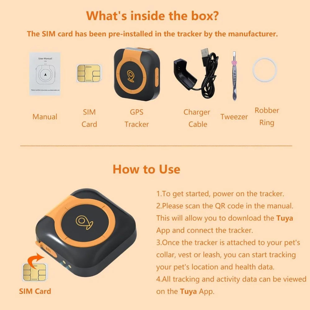 GPS Pet Tracker And Health Monitor For Dogs