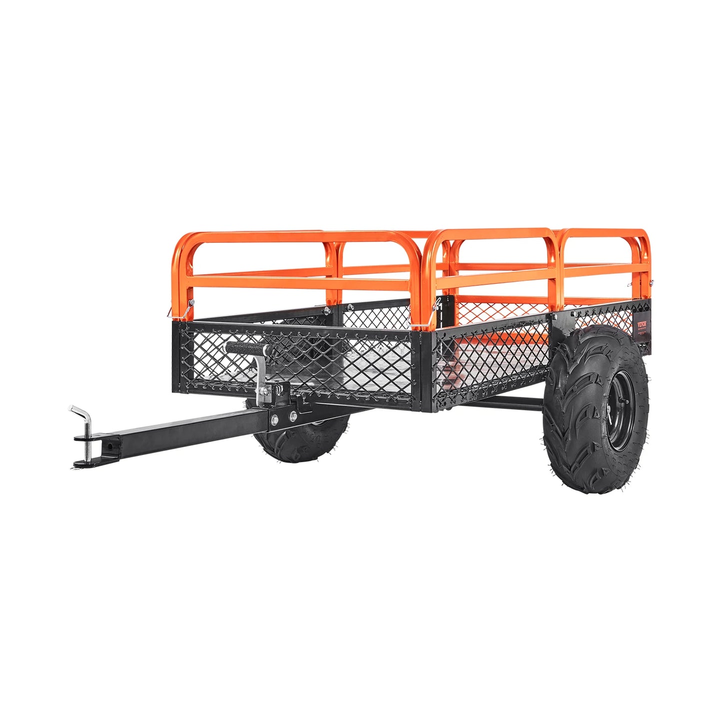 SucceBuy Heavy Duty ATV Dump Trailer Tow Behind Removable Sides