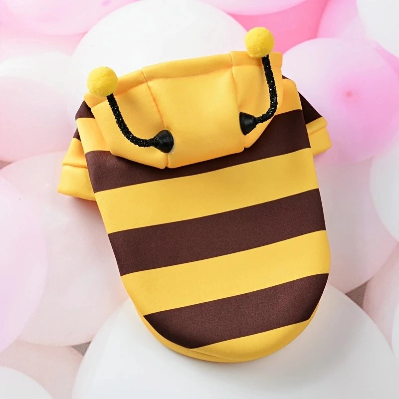 Pet Costume Hoodie for Dogs and Cats Halloween Winter Outfit
