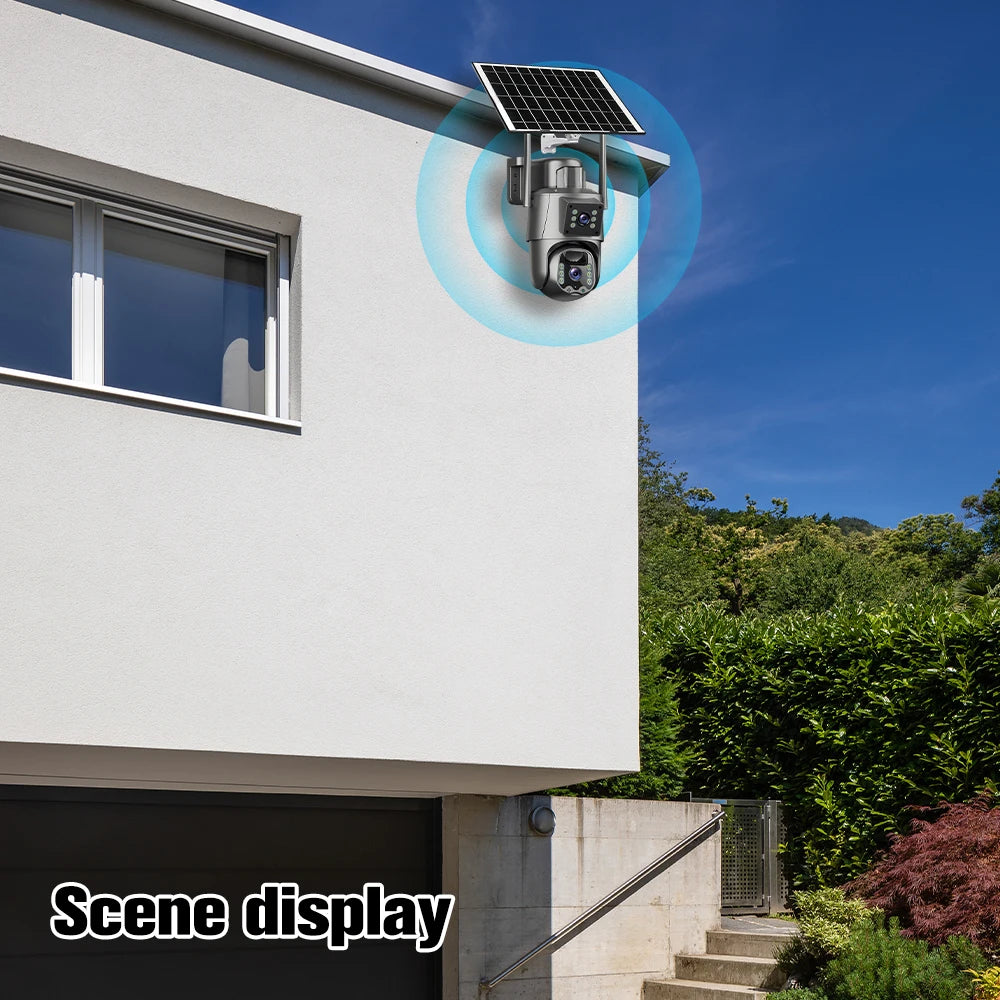 KEPEAK 5G And 2.4G WiFi Solar Dual Lens Outdoor Camera