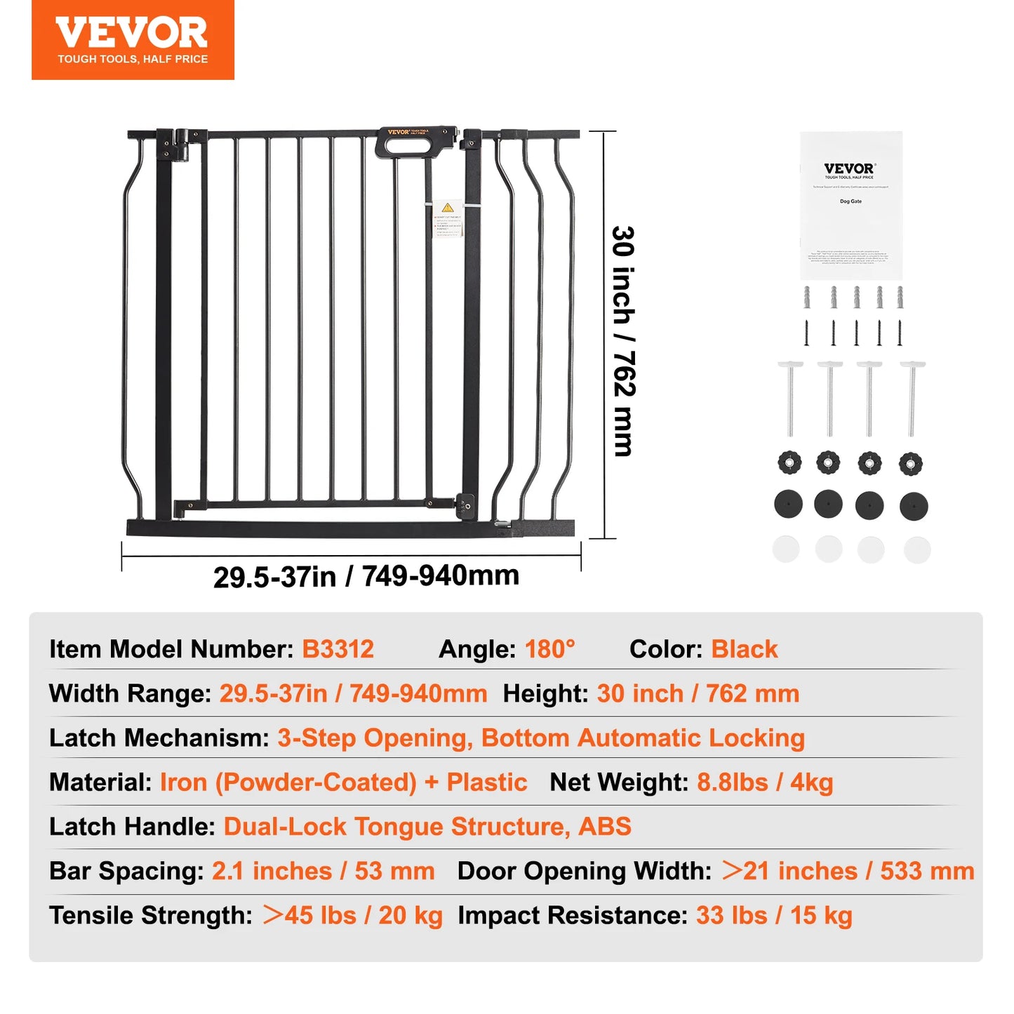SucceBuy Baby Gate For Pets And Kids Pressure Mount Walkthrough