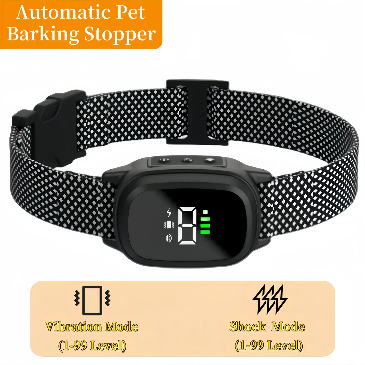 Waterproof Dog Bark Collar Rechargeable Anti Bark Collar With Vibration Training