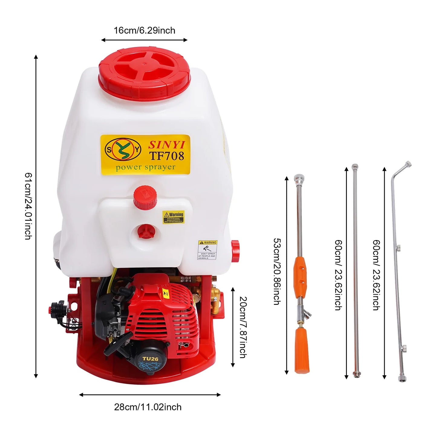 Backpack Sprayer With Portable High Pressure Pump Unit