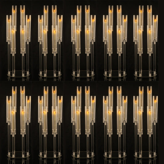 VINCIGANT 10pc Acrylic Candlestick Candelabra Holders