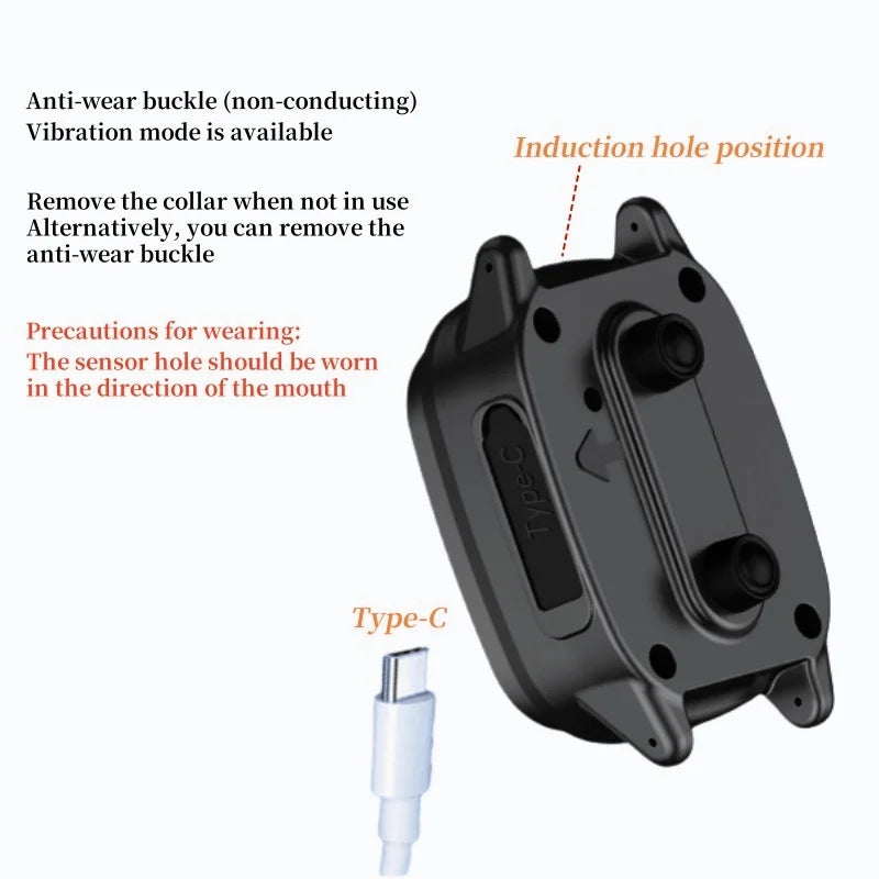 Waterproof Dog Bark Collar Rechargeable Anti Bark Collar With Vibration Training