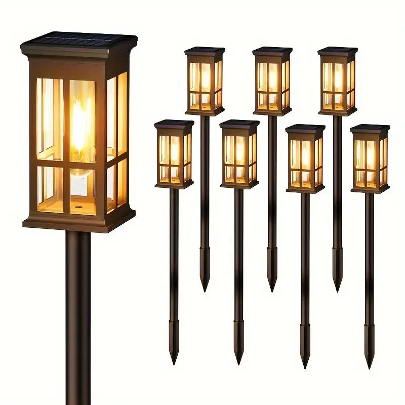 KPSTEK Solar Pathway Lights Pack Super Bright Outdoor