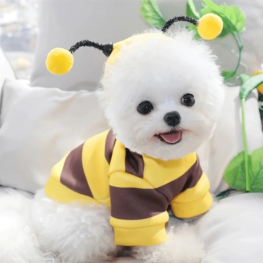 Pet Costume Hoodie for Dogs and Cats Halloween Winter Outfit